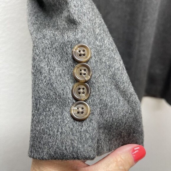 RALPH LAUREN Mens Wool Blazer Soft Jacket Sport Coat 46R 48R Charcoal Gray - Picture 5 of 9